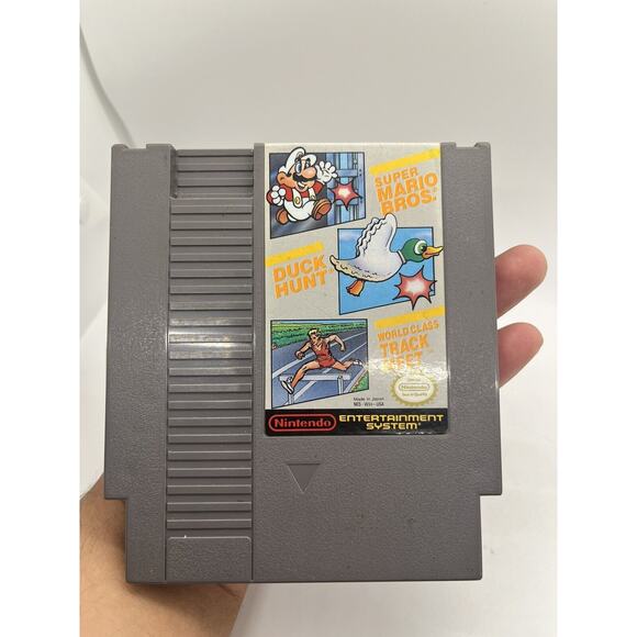 Super Mario Bros / Duck Hunt / World Class Track Meet NES Cart Only - Tested - Picture 7 of 7